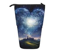BREAUX Borsa di immagazzinaggio espandibile con stampa floreale con margherite estive, borsa di stoccaggio verticale, borsa cosmetica espandibile, Shooting Star Heart2, Taglia unica, Multiuso