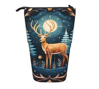 BREAUX Borsa di immagazzinaggio espandibile della stampa della tribù dell'antico Egitto, borsa di immagazzinaggio verticale, borsa cosmetica espandibile, Regalo di Natale Cervo, Taglia unica, Multiuso