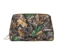 BREAUX Cold Tree - Organizer con stampa mimetica, pochette in pelle con cerniera, borsa cosmetica portatile (grande), motivo albero freddo, taglia unica, Freddo albero camouflage, Taglia unica
