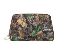 BREAUX Cold Tree - Organizer con stampa mimetica, pochette in pelle con cerniera, borsa cosmetica portatile (grande), motivo albero freddo, taglia unica, Freddo albero camouflage, Taglia unica