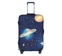 BREAUX Copertura per bagagli con stampa di cielo stellato, universo, spazio, copertura protettiva per bagagli, custodia protettiva per trolley da viaggio, bianco, XL
