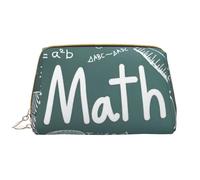 BREAUX Formulas Shapes Theory Matematica Lezioni Stampa Parole Organizzatore, Pochette in Pelle Cerniera Borsa Cosmetica Portatile (Large), Formule Forme Teoria Matematica Lezione Parola, Taglia