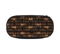 BREAUX Library Bookshelf Book Print Pencil case, trousse per trucchi, borsa robusta, adatta per ufficio o accessori essenziali da viaggio, Nero, One Size, Portabilità