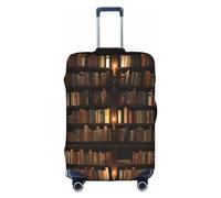 BREAUX Libreria Libreria Stampa di libri Coperture protettive per bagagli Maniche per bagagli Coperture decorative, Coperture per bagagli con cerniera, bianco, Medium