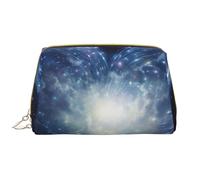 BREAUX Shooting Star Heart Print Organizer, pochette in pelle con cerniera, borsa cosmetica portatile (grande), Shooting Star Heart2, taglia unica, Shooting Star Heart2, Taglia unica