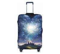 BREAUX Shooting Star Heart stampa bagagli coperture protettive per bagagli maniche bagagli coperture decorative per bagagli, coperture per bagagli con cerniera, bianco, Large