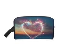BREAUX Shooting Star Heart Storage Bag, borsa portatile di grande capacità, borsa da viaggio per articoli da toeletta da viaggio, borsa per il trucco da viaggio, Shooting Star Heart1, taglia unica,