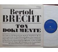 BRECHT, Bertolt / TON DOKUMENTE / 1956 / Klapp-Bildhülle mit ORIGINAL 4seitiger Text-Beilage / LITERA # 860238 und 860239 / Deutsche Pressung / 12" Doppel Langspiel Schallplatte / Zwei Songs aus DIE DREIGROSCHENOPER / An die Nachgeborenen / Aus einem Gespräch über das Buch Fteaterarbeit / Aus einem Gespräch mit jungenRegisseuren und Dramaturgen / u.s.w.