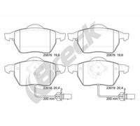 BRECK 23018 00 701 10 Kit pastiglie freni Anteriore per VW PASSAT (3B3)