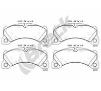 BRECK 25701 00 553 00 Kit pastiglie freni Anteriore per PORSCHE Macan (95B)