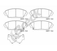 BRECK Kit pastiglie freni Anteriore per MAZDA CX-3 (DK) 25875 00 701 00
