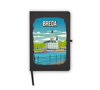 Breda City Paesi Bassi Destinazione di viaggio, pagine bianche, copertina in ecopelle, agenda, diario, quaderno di lavoro