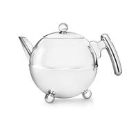 Bredemeijer 1304CH Duet Bella - Teiera sferica a Doppia Parete, 1,2 Litri, in Acciaio Inossidabile Lucido con giunture cromate