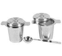 Bredemeijer 191003 Bredemeijer Edelstahlteefilter mit Ablage/Deckel 2er-Set 191003