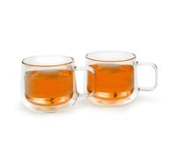 Bredemeijer Bicchieri da tè a doppia parete, 2 pezzi, set di tazze in vetro con capacità di 290 ml, il tè rimane caldo più a lungo