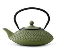 Bredemeijer G002GR - Teiera Asiatica Jing, in ghisa, 1,25 l, Texture a nodini, Colore: Verde