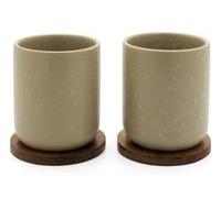 Bredemeijer Group 1x2 Bredemeijer Teebecher Umea 200ml beige m.Untersetzer