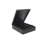 Bredemeijer Scatola da tè 9 scomparti chiusi in bambù nero