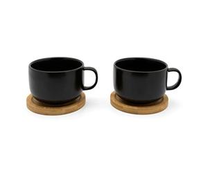 Bredemeijer - Tazzine da tè Umea 250ml nero set di 2