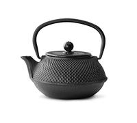 Bredemeijer - Teiera Asiatica Jang in ghisa, 0,8 l, Texture a nodini, Colore: Nero