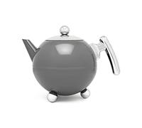 Bredemeijer Teiera Duet® Bella Ronde 1,2L, Grigio freddo, accessori cromati