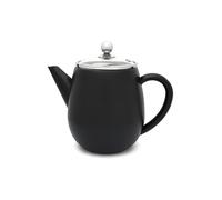 BREDEMEIJER Teiera Duet® Eva 1,1L a doppia parete Nero/Vetro nero