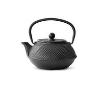 Bredemeijer - Teiera Asiatica Jang in ghisa, 0,8 l, Texture a nodini, Colore: Nero