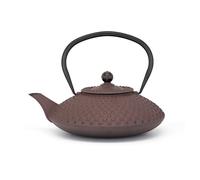 Bredemeijer Teiera Asia in ghisa 1,25 L smaltata per induzione melanzana, filtro in acciaio inox
