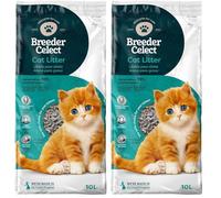 Breeder Celect Lettiera Naturale per Gatti (10L) - 99% Carta Riciclata, Altamente Assorbente, Letto per Gattini, Eccellente Controllo degli Odori, Non Agglomerante, Biodegradabile e Compostabile