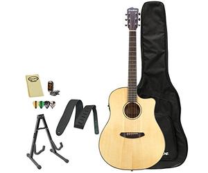 BREEDLOVE Discovery-dr-ce Discovery Dreadnought CE Chitarra elettroacustica con cinturino, supporto, picks, sintonizzatore, panno per la pulizia e borsa