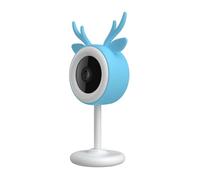 Breeshy Baby Monitor WIFI Tuya Camera Bambini Wireless Display Temperatura Rilevazione Sorveglianza Bambini Interfono SPINA UE