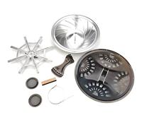 Breeshy Coni Risonatore Schermi del Foro del Suono Cordiera Set di Ponte per Set di Accessori Ricambi Chitarra Risonatore Dobro