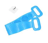 Breeshy Spazzole nel Silicone Asciugamani da Bagno Sfregamento Indietro Fango Peeling Massaggio Corpo Doccia Magica Scrubber Flessibile Pelle (Blu)