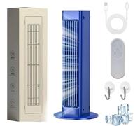 Breezamax, Breeze Max Air Cooler, Breez Max Portable Ac, Fan Shaking Head Wind Wall Mounted, Small and Compact Ultra Quiet Energy Efficient (1Pcs*Blue)
