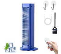 Breezamax, Breeze Max Air Cooler, Breezamax Portable Air Conditioner, Beat the Scorching Heat & Humidity Instantly, Small and Compact Ultra Quiet Energy Efficient (Blue,Charging type)