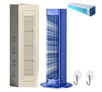 Breezamax, Breeze Max Air Cooler, Qinux Brizaac Raffreddatore d'aria, 2025 Condizionatore Portatile, Mini Raffreddatore Aria senza forature con 3 velocità, Mini Ventilatore per Casa/Ufficio (Blu)