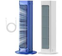 Breezamax Qinux BrizaacQinux Breezamax Beat The Torching Heat & Moisture Condizionatori d'aria portatili ricaricabili istantaneamente con 3 velocità (blu)