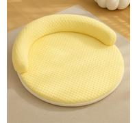 Breeze Bed, letto per gatti, in seta ghiacciata, con tessuto rinfrescante in seta ghiacciata e memory foam, design traspirante, impermeabile e lavabile in lavatrice per un comfort per tutte le