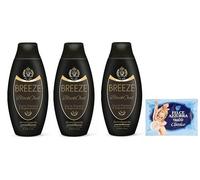 BREEZE BlackOud Shampoo doccia e bagnoschiuma, pulisce efficacemente corpo e capelli 400 ml + 1 Felce Azzurra di talco gratuito da 100 g