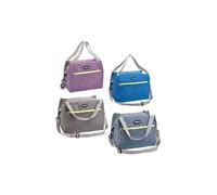 Breeze Borsa Termica Portatile, 13 Litri, 30x17x25 cm, con Tracolla Regolabile e Tasca Frontale, Colori Assortiti