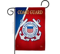 Breeze Decor US Coast Guard Garden Flag USCG Semper Paratus Armed Forces con licenza ufficiale United State American Military Veteran Retire Decorativo, 33 x 47 cm, tessuto spesso