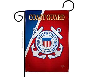 Breeze Decor US Coast Guard Garden Flag USCG Semper Paratus Armed Forces con licenza ufficiale United State American Military Veteran Retire Decorativo, 33 x 47 cm, tessuto spesso