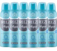 BREEZE | Deodorante Spray Acqua, 6x150 ml