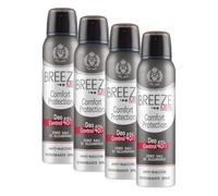 BREEZE | Deodorante Spray Comfort Protection, Breeze Men, 150ml (Confezione da 4)