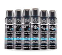 BREEZE | Deodorante Spray Invisible Protection, Breeze Men, 6x150 ml