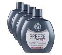 BREEZE | Deodorante Squeeze Comfort Protection, Breeze Men, 100ml (Confezione da 4)