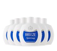 BREEZE | Deodorante Squeeze Sporting, 6x100 ml