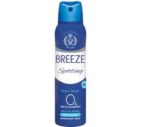 Breeze Deodorante Uomo Spray 150 ml Sporting - 48h Antiodore, Senza Sali di Alluminio, Anti Macchie, Pelle Sensibile, Lime Vetiver (1)