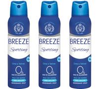 Breeze Deodorante Uomo Spray 150 ml Sporting - 48h Antiodore, Senza Sali di Alluminio, Anti Macchie, Pelle Sensibile, Lime Vetiver (3)