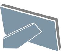 BREEZE HAMA - Glass - Polytirene (PS) - Grigio - Frame singola - Tabella - Wall - 9 x 13 cm - rettangolare (00193041) NEW